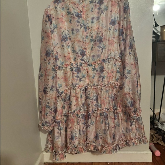 Lulu's Multicolor Floral Ruffle Mini Dress - Picture 3 of 8